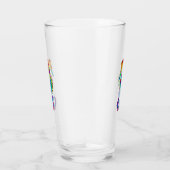 Verre Hippocampe polygonal arc-en-ciel (Droite)