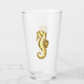 Verre Hippocampe Polygonal Or (Dos)