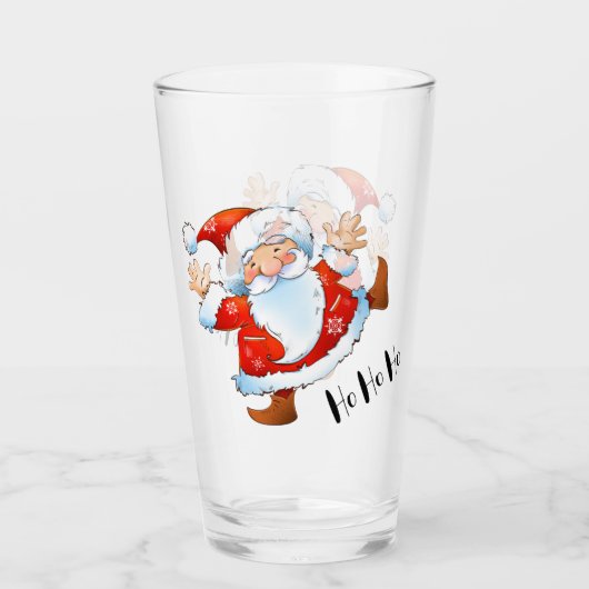 Verre Ho Ho Ho Père Noël (Devant)