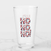 Verre Ho Ho Ho ! Typographie de Noël (Dos)