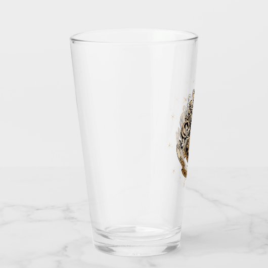 Verre HOGWARTS™ Crest doré (Droite)