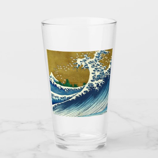 Verre Hokusai Big Wave Japon Art japonais (Devant)