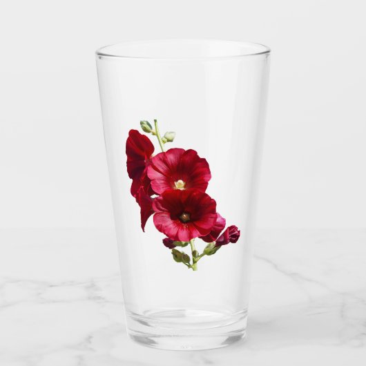 Verre Hollyhocks (Devant)