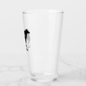 Verre Holstein Cow Silhouette Maison de campagne personn (Gauche)