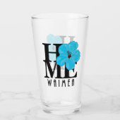 Verre HOMEE Waimea Blue Hibiscus (Dos)
