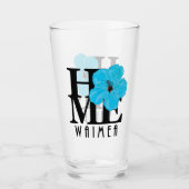 Verre HOMEE Waimea Blue Hibiscus (Devant)