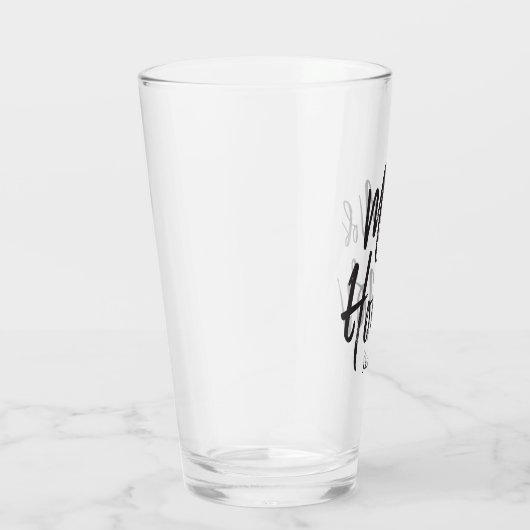 Verre Homme d'honneur| Style de script noir (Droite)