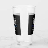 Verre Honeymoon Fund PayPal Venmo QR code Merci (Droite)