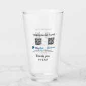 Verre Honeymoon Fund PayPal Venmo QR code Merci (Dos)