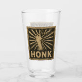 Verre Honk Goose Funny Duck Chicken Mème (Dos)