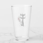Verre Horreur de baseball de chat noir Halloween (Dos)