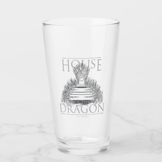 Verre HOUSE of the Dragon | Iron Throne Graphic (Devant)