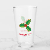 Verre Houx de Noël (Dos)