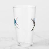 Verre Hovering Jacobin Hummingbird - transparent. (Gauche)