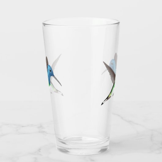 Verre Hovering Jacobin Hummingbird - transparent. (Droite)