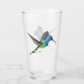 Verre Hovering Jacobin Hummingbird - transparent. (Devant)