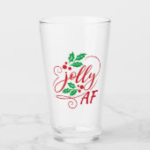 Verre Humour de la fête de Noël de Jolly AF (Devant)