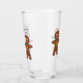 Verre Humour de Noël des biscuits en pain d'épice (Gauche)