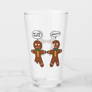 Verre Humour de Noël des biscuits en pain d'épice