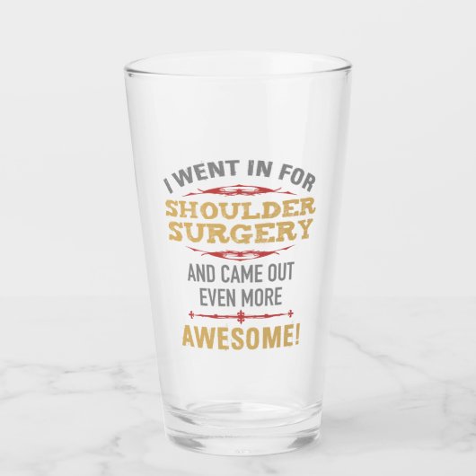 Verre Humour de récupération de chirurgie de l'épaule (Devant)