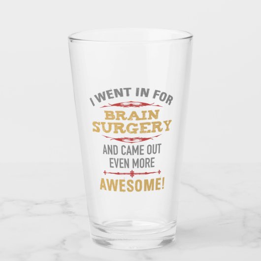 Verre Humour de récupération de chirurgie du cerveau (Devant)
