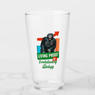 Verre Humour Évolutionnaire Biologie Chimpanzé Drôle