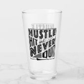 Verre Hurler Hustle Hit & Never Quit, GAA Jeux Gaelic (Dos)