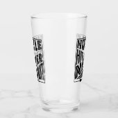 Verre Hurler Hustle Hit & Never Quit, GAA Jeux Gaelic (Gauche)