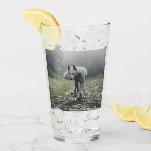 Verre Husky Sibérien Blanc (Devant glace)