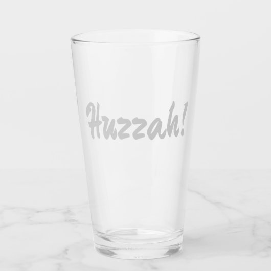 Verre Huzzah ! hurrah (Devant)