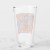 Verre Hydrangea orange et bleu (Dos)