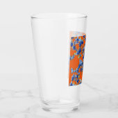 Verre Hydrangea orange et bleu (Droite)