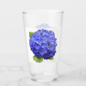 Verre Hydrangée bleue (Devant)