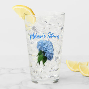 Verre Hydrangée bleue