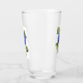 Verre Hydrangée bleue (Gauche)