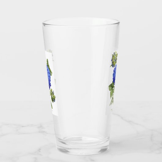 Verre Hydrangée bleue (Droite)