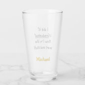 Verre I Graduated Smart Funny Graduation Nom de la fête  (Dos)