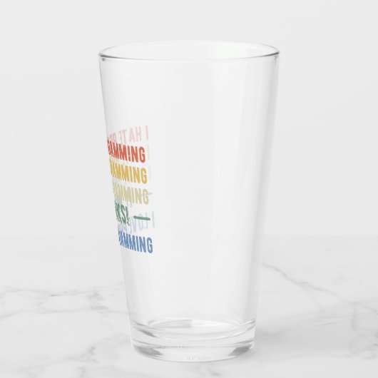 Verre I Hate Programmation - Drôle Programmeur I (Gauche)