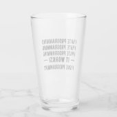 Verre I Hate Programmation - Drôle Programmeur II (Dos)