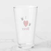 Verre I Heart Beer Design (Dos)