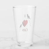 Verre I Heart Cats (Dos)