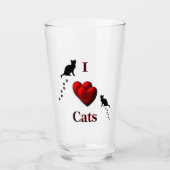 Verre I Heart Cats (Devant)
