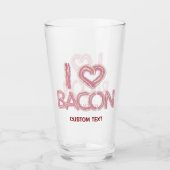 Verre I Love Bacon (Devant)
