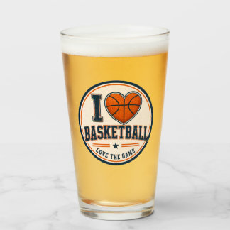 Verre I Love Basketball Tumbler Glass | Basketball Lover