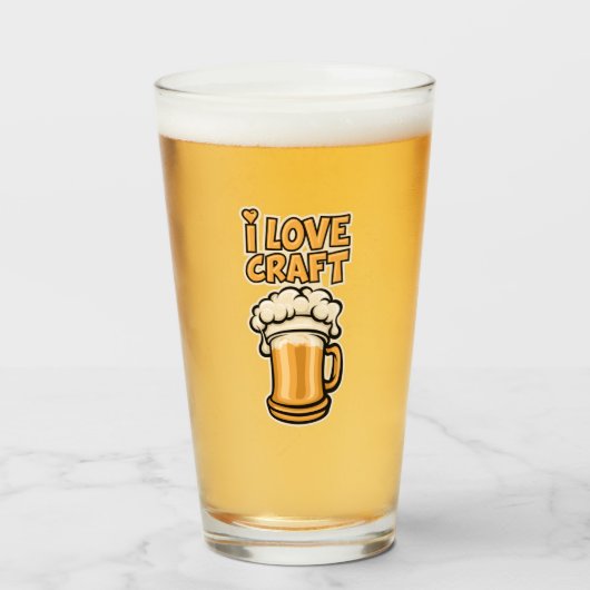 Verre I Love Craft Beer (Devant (rempli))
