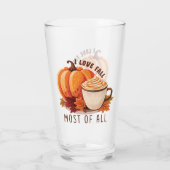 Verre I Love Fall Most Of All - Latte & Autumn Vibes (Dos)