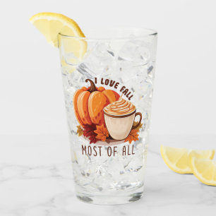 Verre I Love Fall Most Of All - Latte & Autumn Vibes
