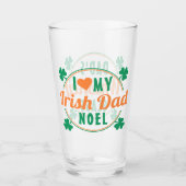 Verre I Love My Irish Papa Personalized Papa's Whiskey (Devant)