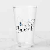 Verre I Love Naxos, Drapeau Grec (Dos)