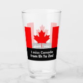 Verre I Mlle Canada de hein à Zed (Devant)